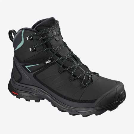 Salomon X ULTRA MID WINTER CS WP W Womens Hiking Boots Black UK IGUF